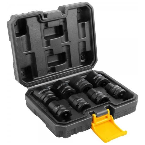 Jogo Soquete Sextavado De Impacto 1/2 10 A 24mm 8 Pcs Vonder