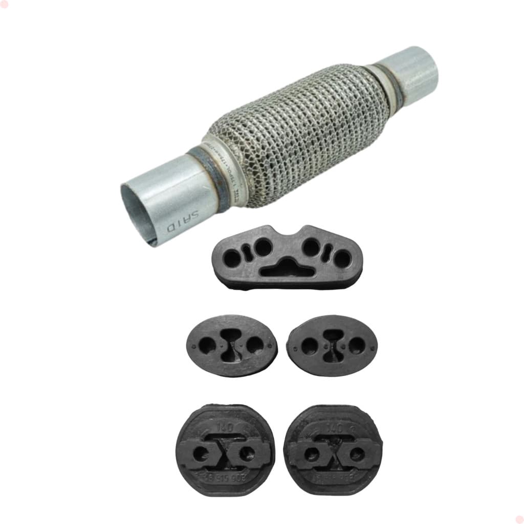 Kit Borracha Coxim Escapamento Flexivel Fiat Siena Strada Doblo