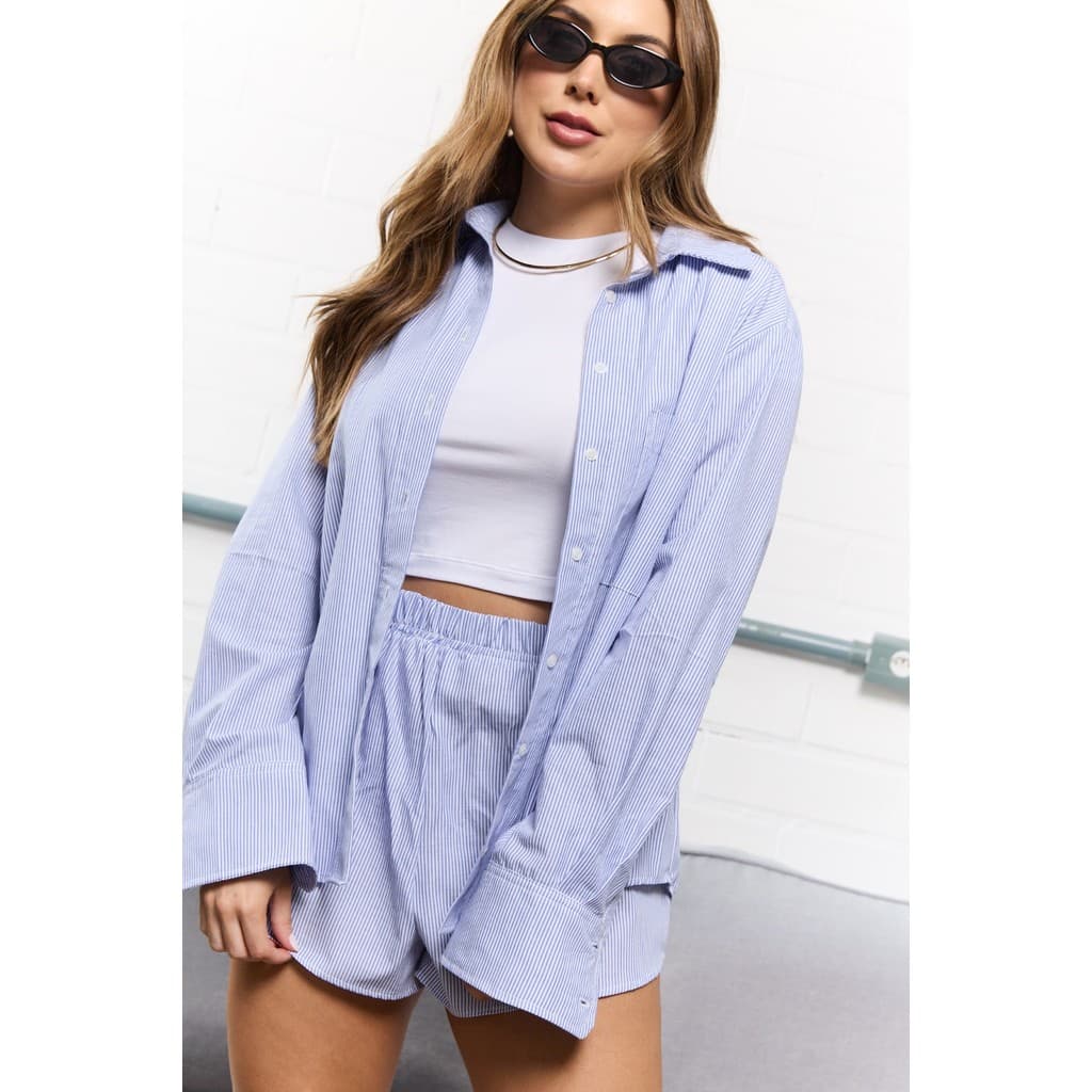 Camisa Listrada Over