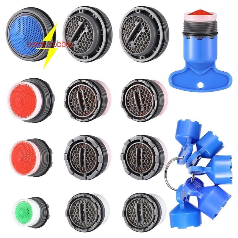 12 Peças Aerador De Torneira Para Aeradores De Cache E 5 Chaves De Remoção De Chave De ,