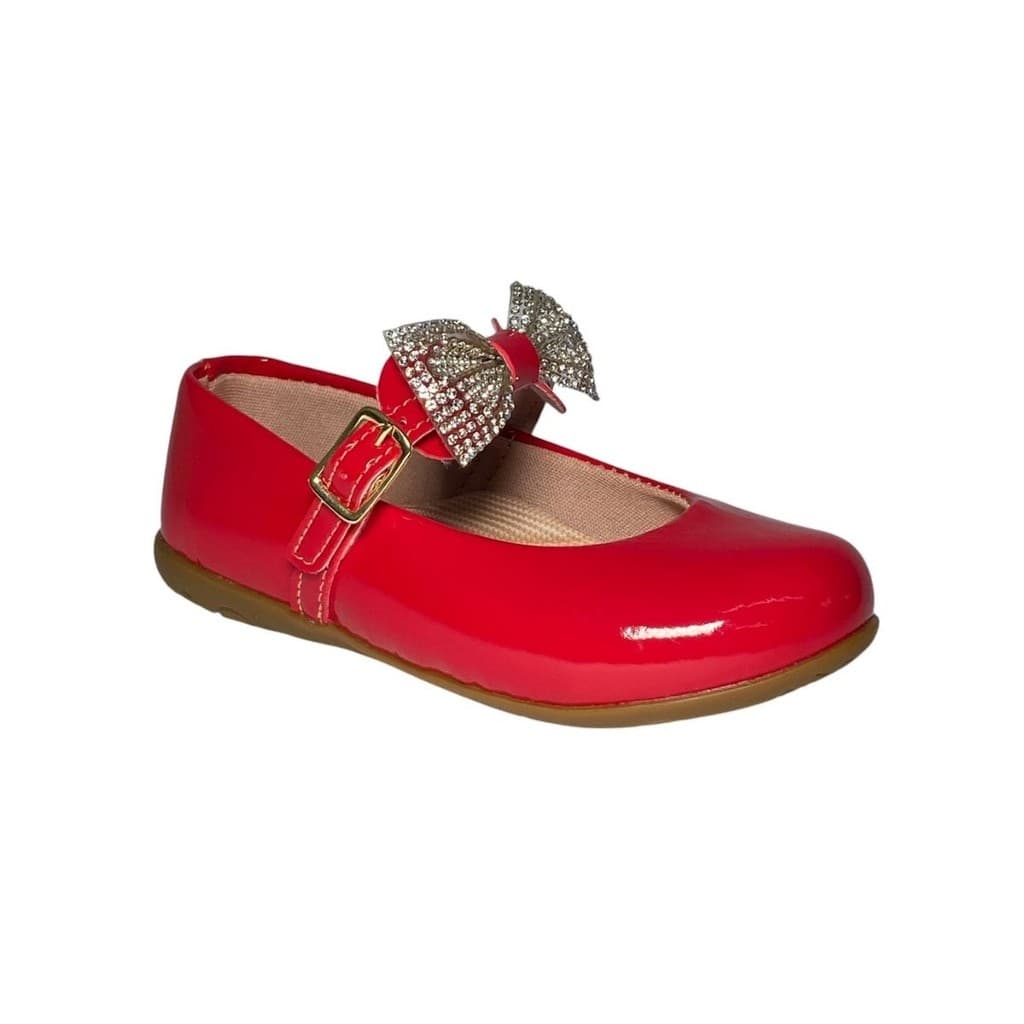 Sapatilha Infantil Menina Vermelho Manta Laco