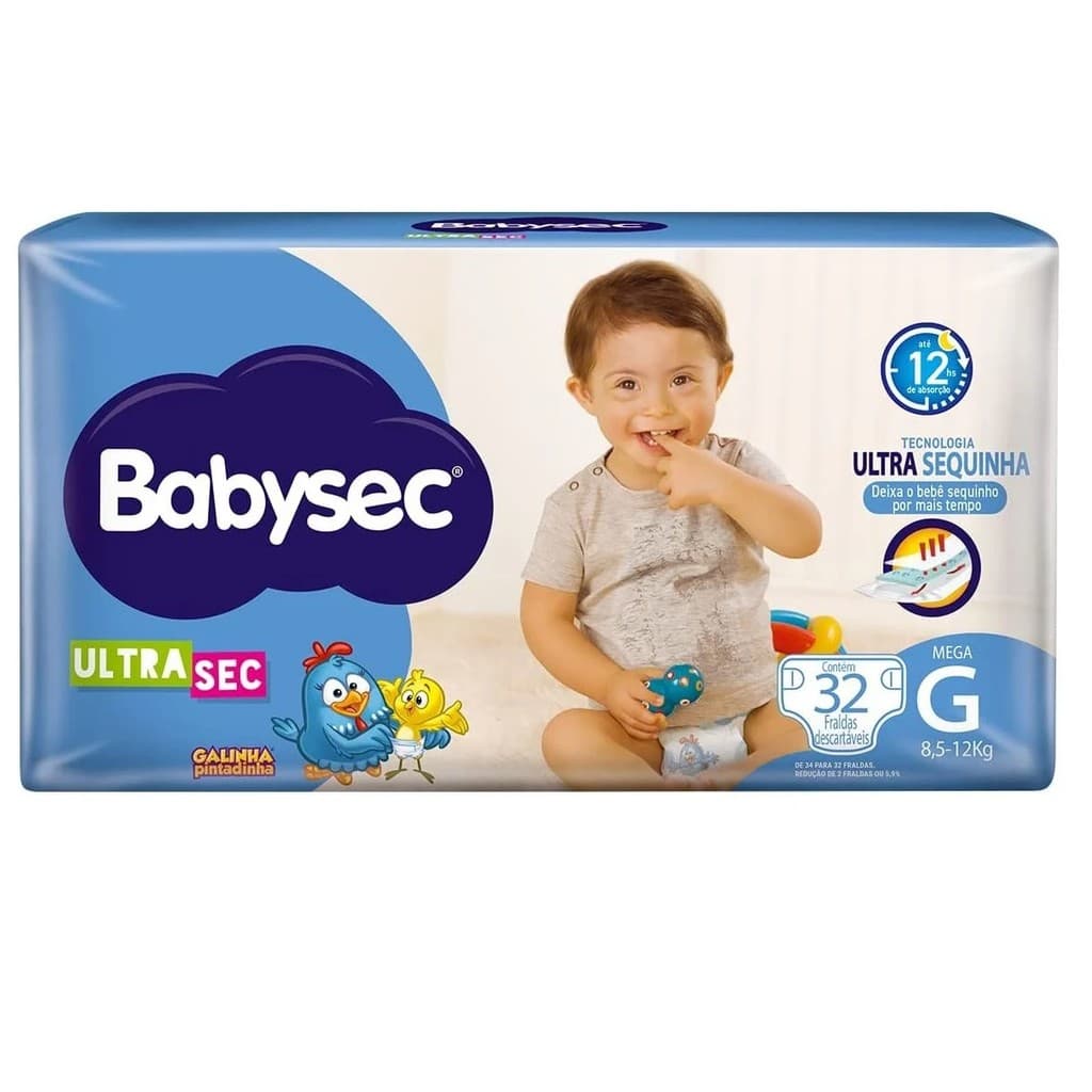 FRALDA BABYSEC ULTRA SEC G PACOTE ECONÔMICO