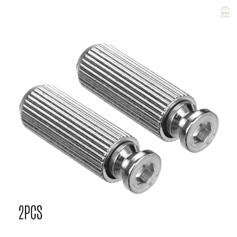2 Pçs Metal Guitarra Elétrica Tremolo Ponte Studs Âncoras Parafusos Diâmetro 8MM Acessórios Substituições Preto