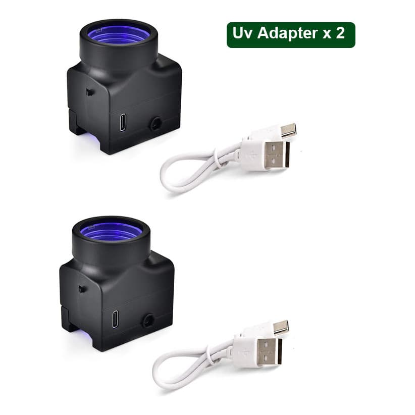 Kit 02 Suporte Com Led Para Arminha De Gel Usb Brinquedo