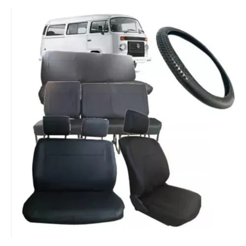 Capa De Banco 100% Couro Kombi 9 Lugares Especifico