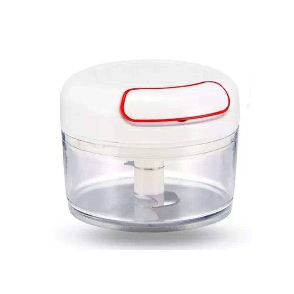 Mini Processador Alimentos Triturador Manual 2 Lâminas 200ml
