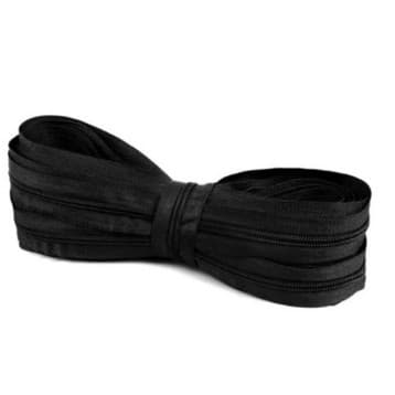 Zíper Número 5 3 Nylon - Rolo C/ 200 Metros - Preto Branco