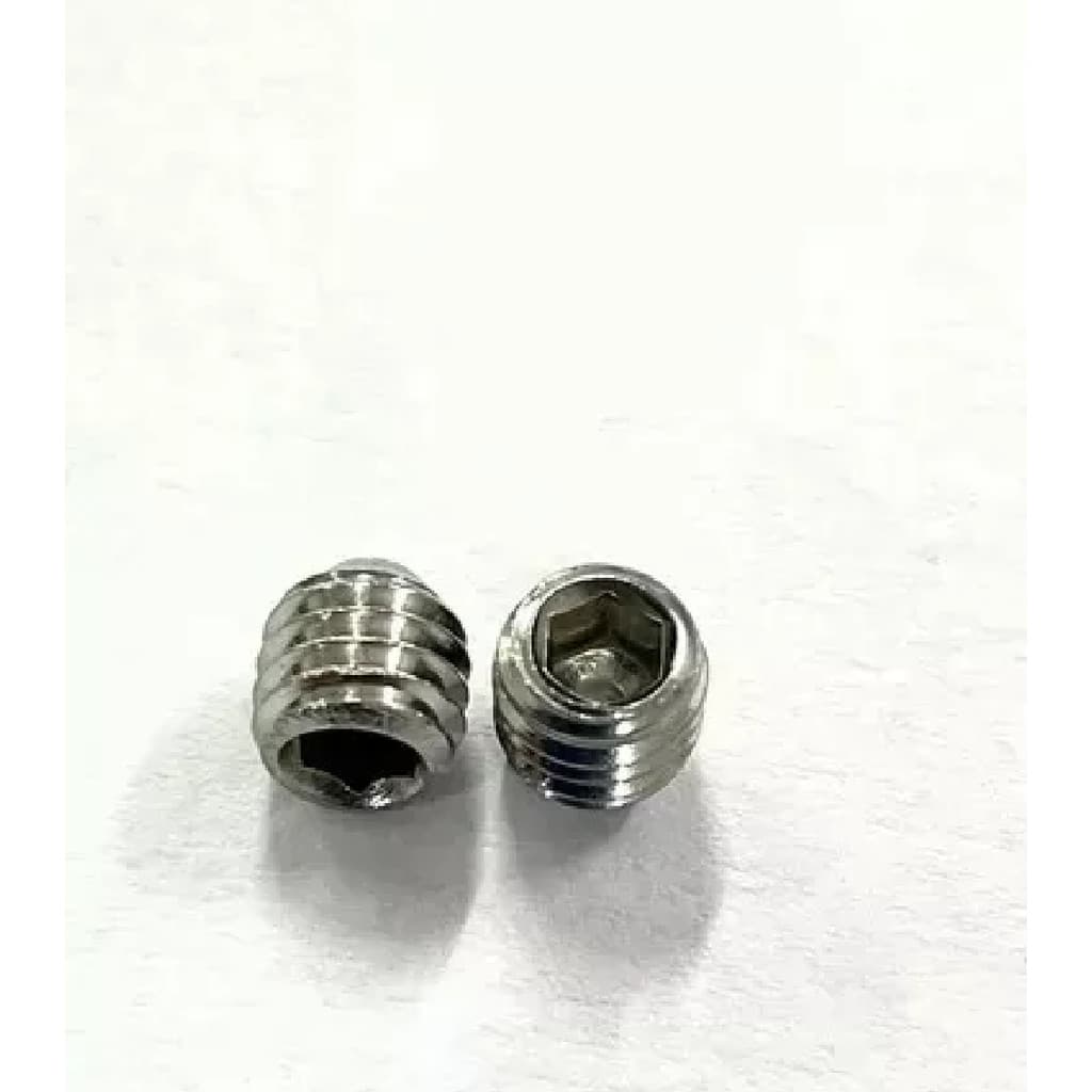 Kit Chave + 4 Parafusos Allen Sem Cabeça M5x5mm Inox