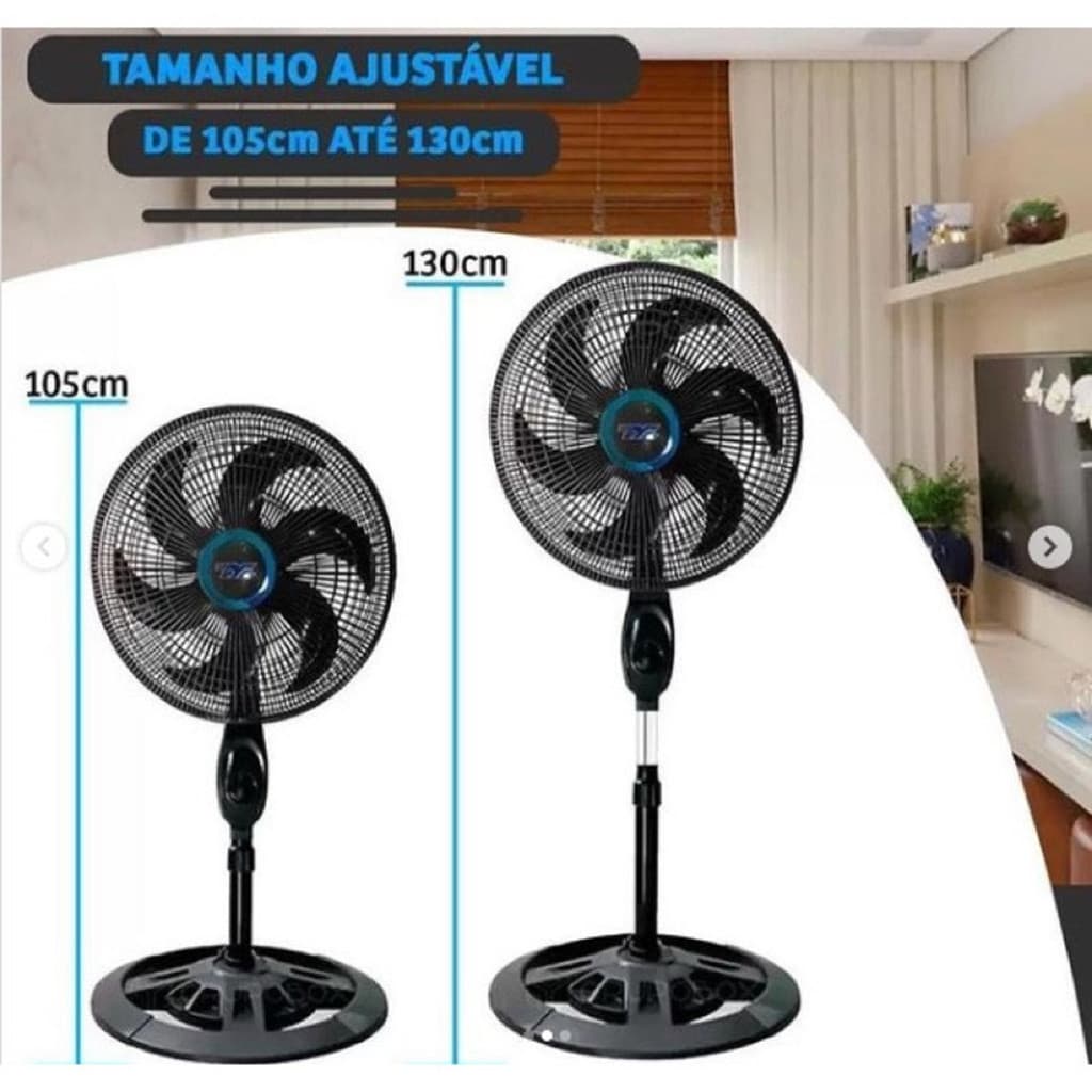 Novo Tipo De Coluna Ventilador  105cm-130cm Ajuste De Altura Livremente, Ventilador De Pé 110v-220V