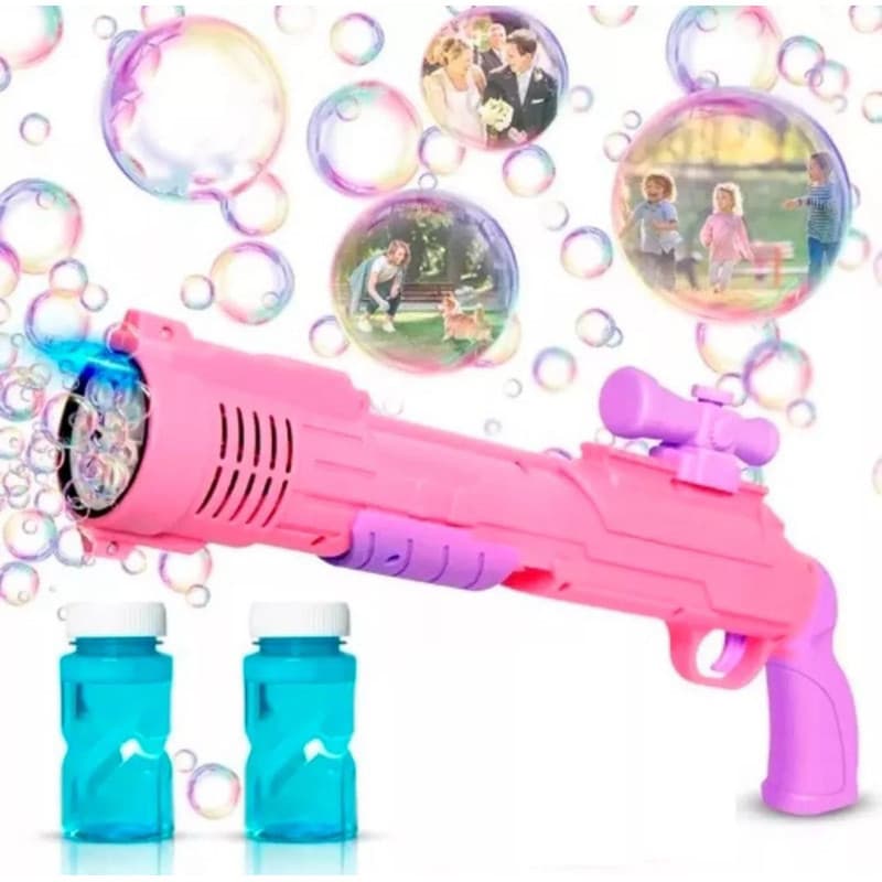 Lançador Bolhas De Sabão Máquina Brinquedo Bola Bolha Tiktok Crianças