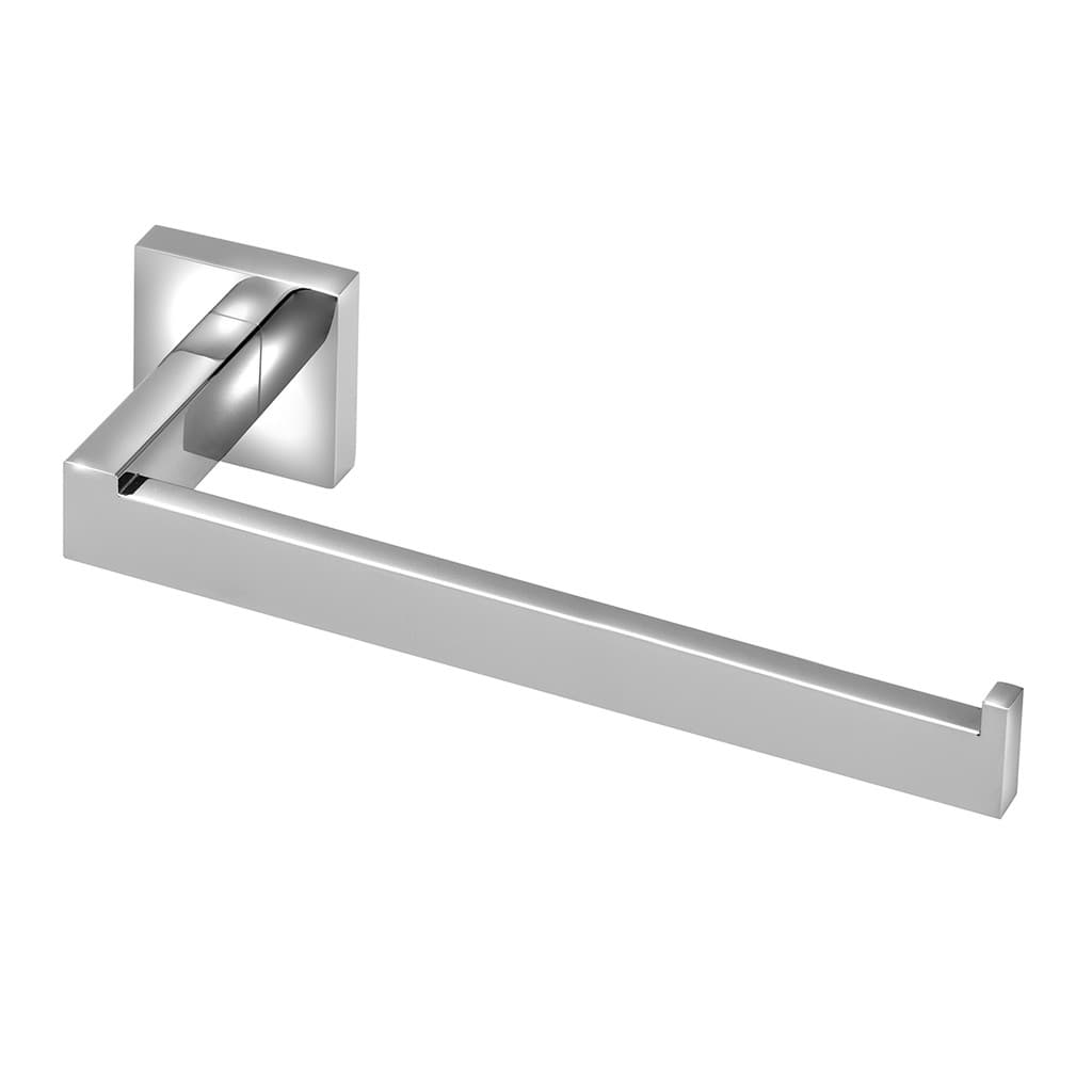 Suporte Porta Toalha de Rosto Quadrado Luxo Metal Cromado