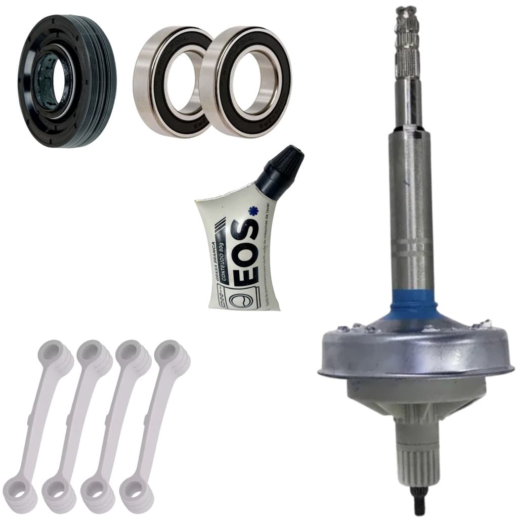 Kit Mecanismo Compativel Brastemp Consul Eixo Longo Bwu11 Bwg11 Bwk11 Cwe06 Cwl10 Cwc08 Cwl75 Bwb22