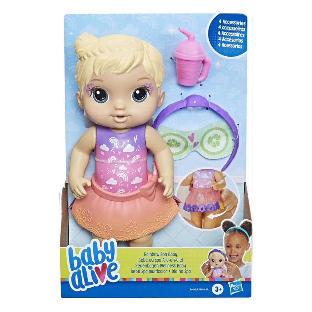 Boneca Baby Alive Rainbow Spa Loira - Hasbro