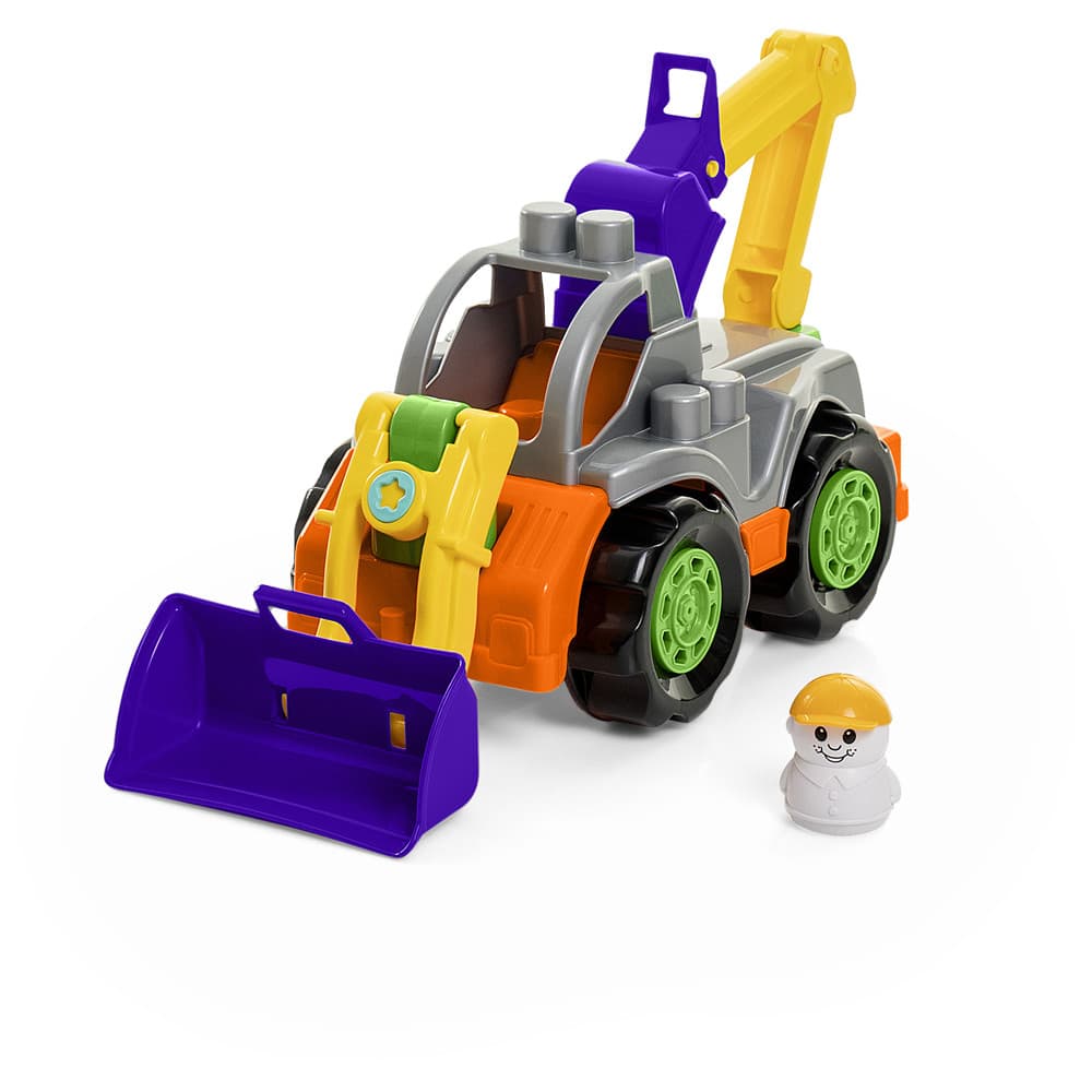 Trator Infantil Rodadinhos Blocks Trator +12 Meses Tateti