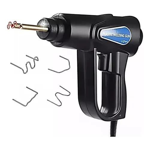 Máquina De Solda Plástico Grampeador Quente Kit Reparo Parachoque Farol Grade Molduras 70w