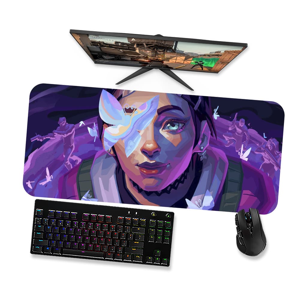 Mousepad CLOVE 1 Valorant Speed Costurado Mouse pad Gamer 90x40 70x30 80x40 60x40 45x40