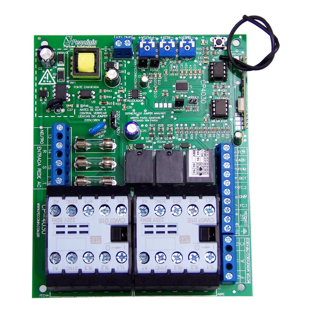Placa Central De Comando Portão Cp 4030 433mhz Peccinin