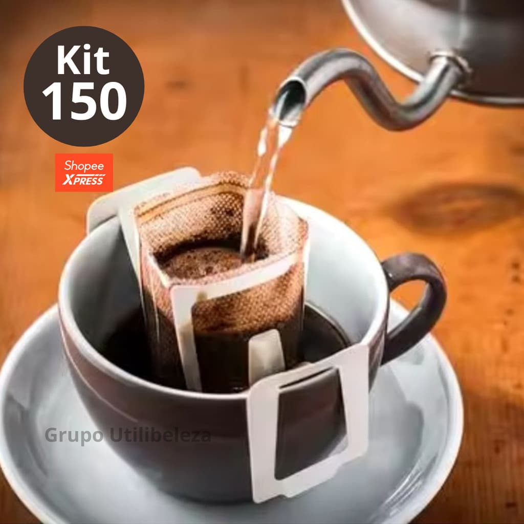 150PÇS Coador De Café na Xícara Filtro Dose Única Individual Descartável