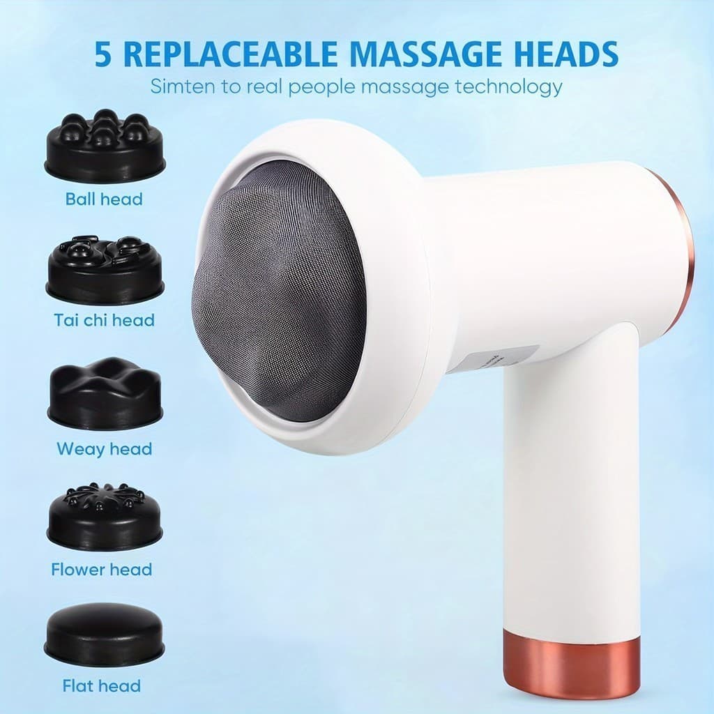 Massageador Elétrico de celulite sem fio Portátil Profissional para Barriga Coxa Pescoço Mulher Presente Feminino