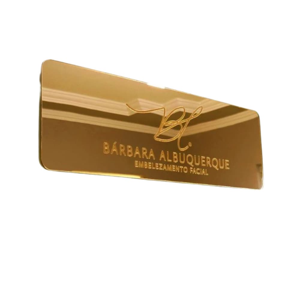 Placa De Sinalização Para Porta Acrílico Espelhado