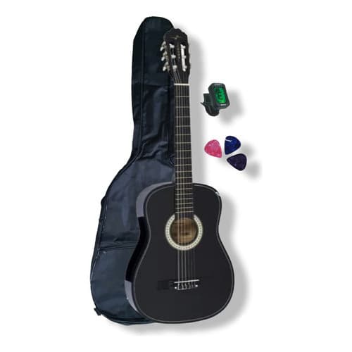 Kit Violão Acústico Iniciante Vogga Vca104n + Afinador +capa