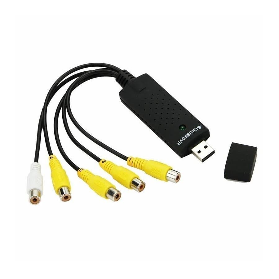 Placa De Captura 4 Canais Usb 2.0 Dvr Sistema De Segurança