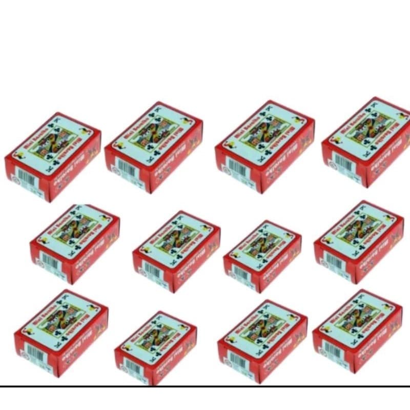 KIT 2 UNIDADE MINI BARALHO COM 54 CARTAS DESENHADO PEQUENO JOGO DE CARTAS