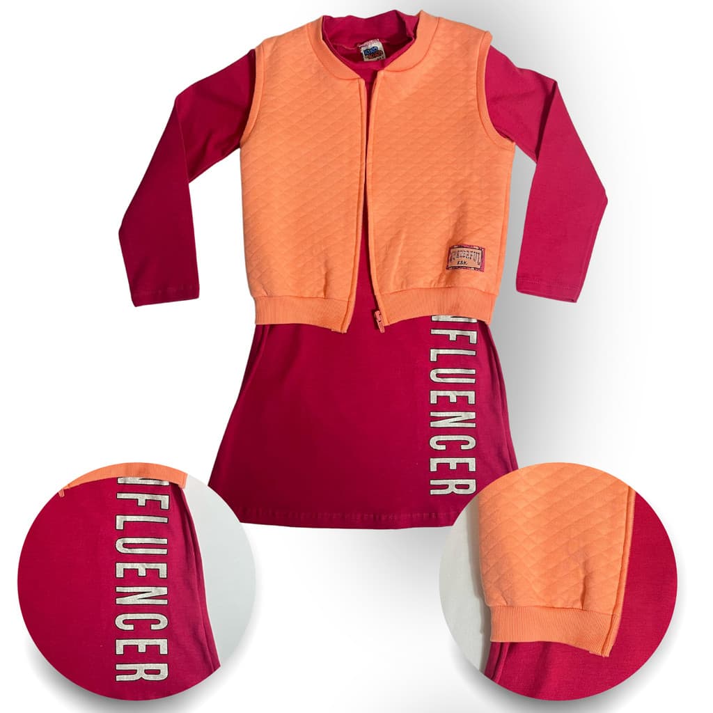 CONJUNTO VESTIDO/COLETE FEM REF: 10547