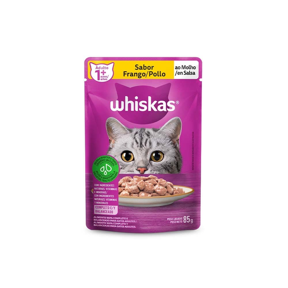 CAIXA LEVE 20  PAGUE 16 WHISKAS SACHE 85GR FRANGO
