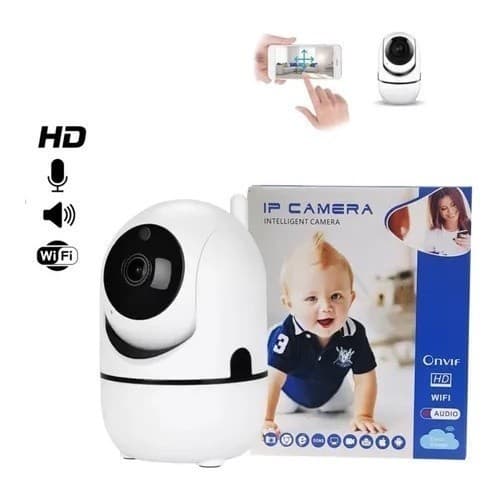 Câmera Baba Eletrônica Visão Noturna com audio Wifi App Yoosee New