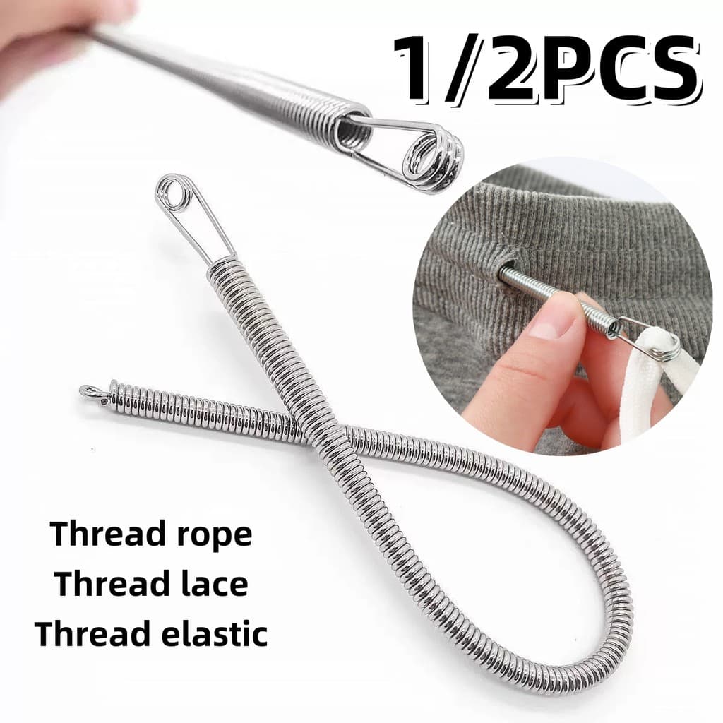 1/2 Pçs Ferramenta De Enfiador De Corda Flexível Calças Dobráveis Hoodies Elástico Cabo Fio De Cordão