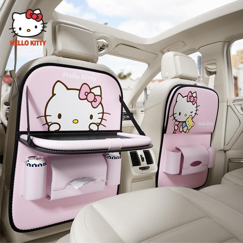 Hellokitty saco de armazenamento traseiro do assento de carro pendurado saco Interior dos desenhos animados do carro cai