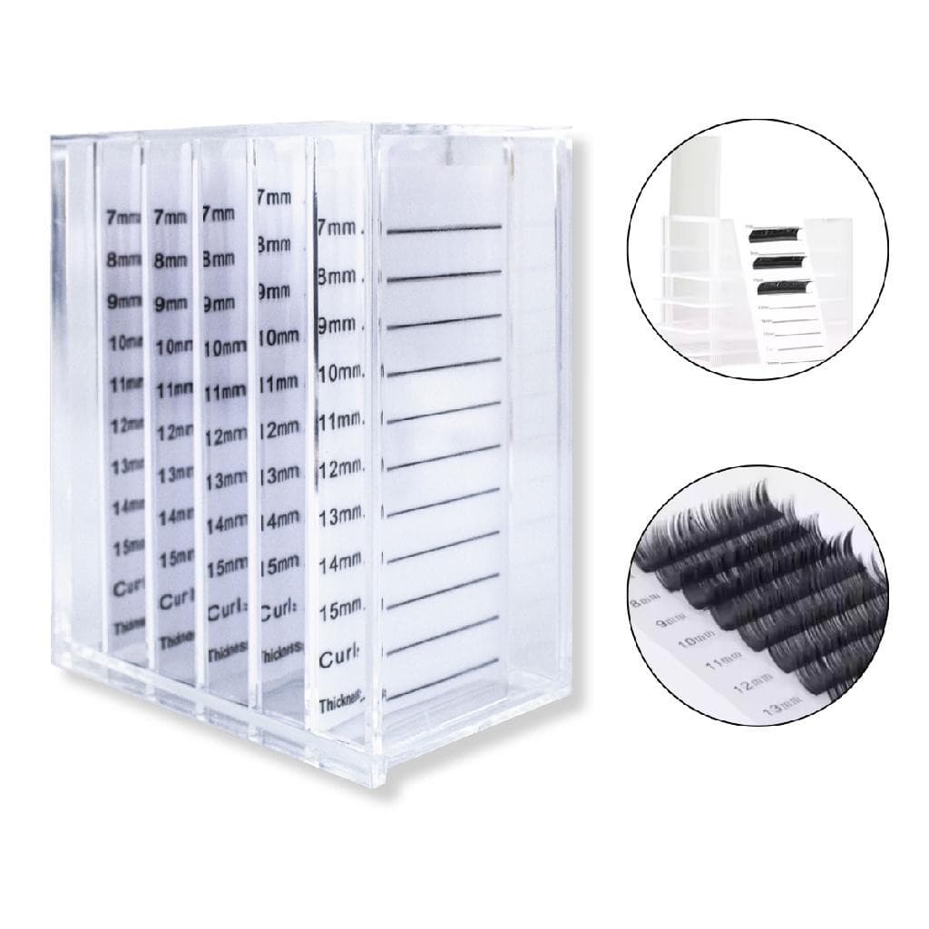 Lash Box Acrílica Organizadora Cílios Extensão Alongamento Studio Salão Profissional Olhos