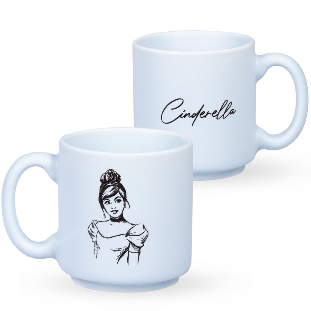 Caneca em Cerâmica Mini Tina Princesa Cinderela Disney 100ml - Zona Criativa