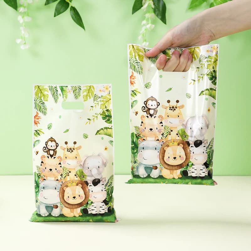 30 Pçs Bolsas de Safari de Animais da Selva Presente de Aniversário Selvagem Decoração de Doces para Chá de Bebê YARO