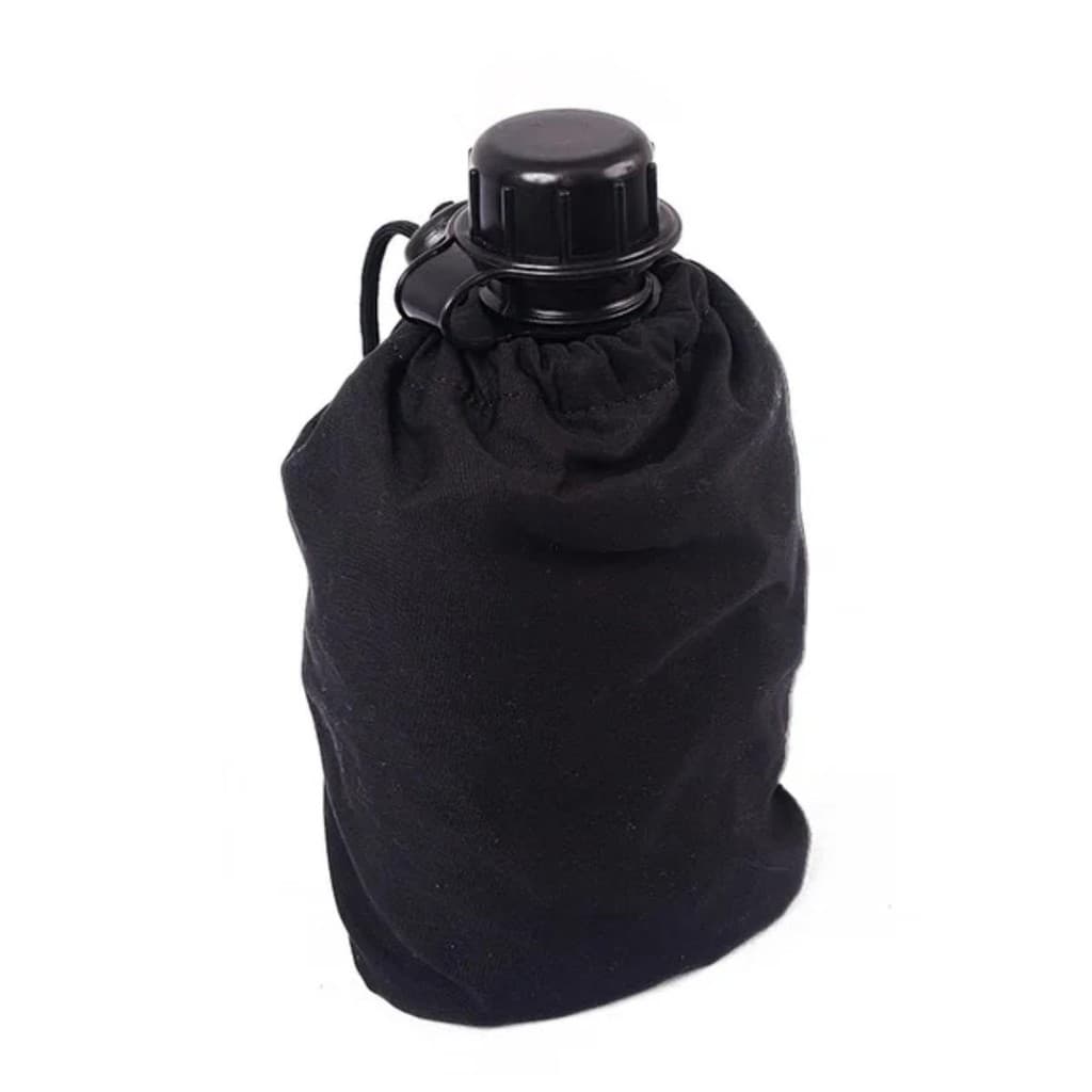 Cantil 900ml + Porta Cantil Passador Cinto Militar Camping Operações Água Garrafa