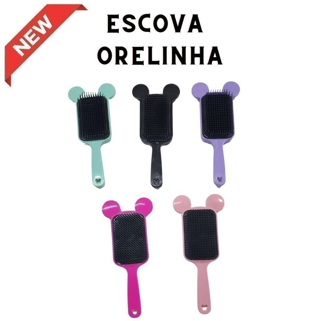 Escova Flex Orelhinha Escova Para Cabelo Cuidados Com Cabelo Beleza escova magica polvo