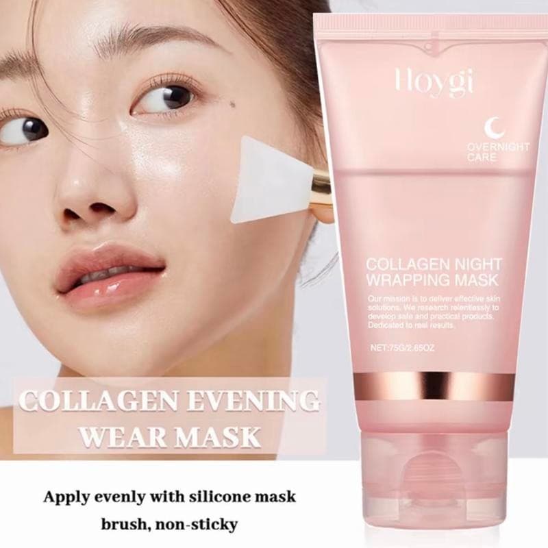 Máscara Facial De Levantamento De Rasgo De Colágeno , Noturna Iluminadora Peeling Nutritiva Para Cuidados Com A Pele ,