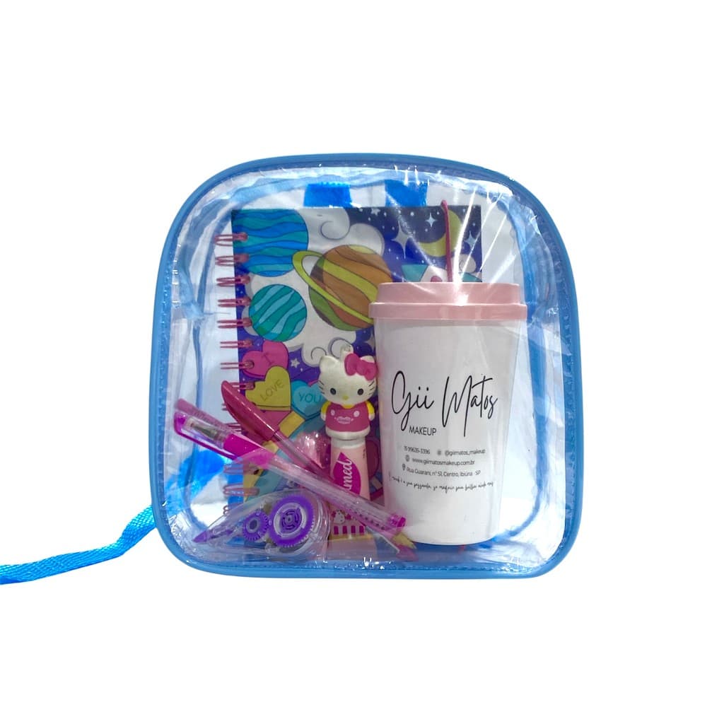 MINI MOCHILA infantil transparente, praia, viagem, lembrancinhas