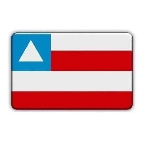 Emblema Bandeira Adesiva Resinada Bahia 4,0 X 6,0