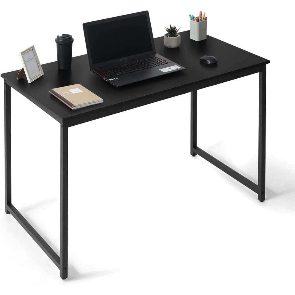 Escrivaninha Mesa Multiuso Escritorio Preta 90X45 cm MDF Home Office Quarto Moderna  Qualidade