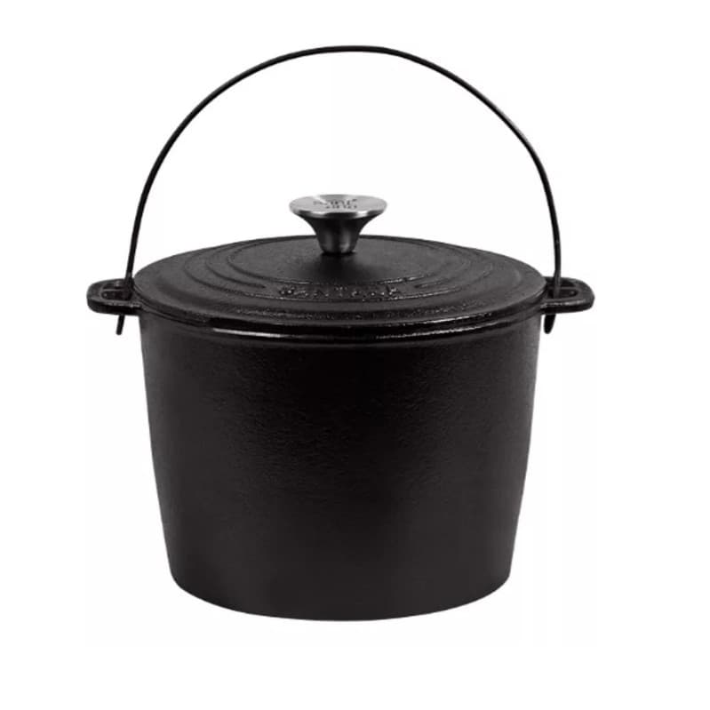 Caldeirão Ferro Fundido Santana C/ Tampa 3 L Panela Indução