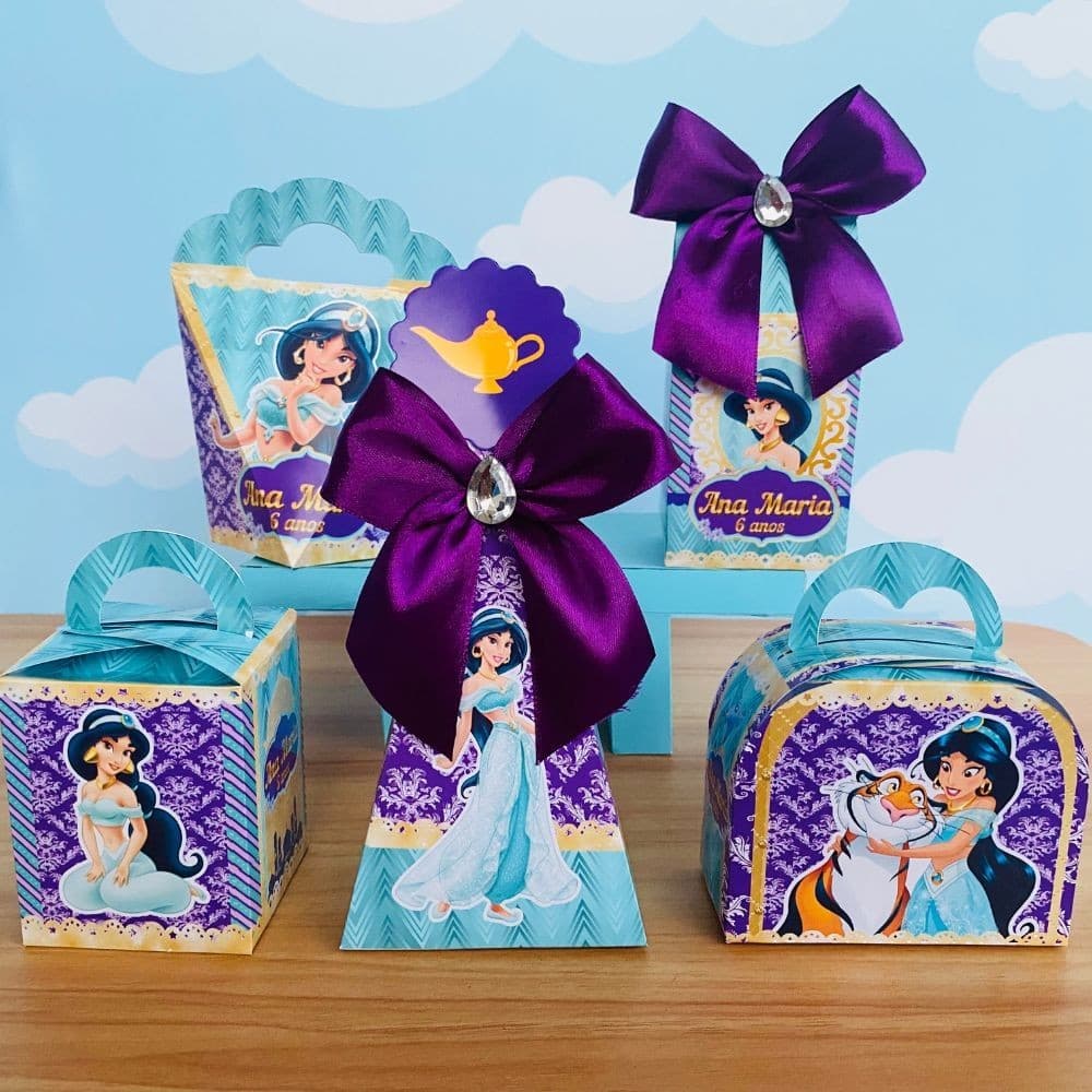 Kit Festa JASMINE | Lembrancinhas | Festa infantil | já vai semi MONTADAS