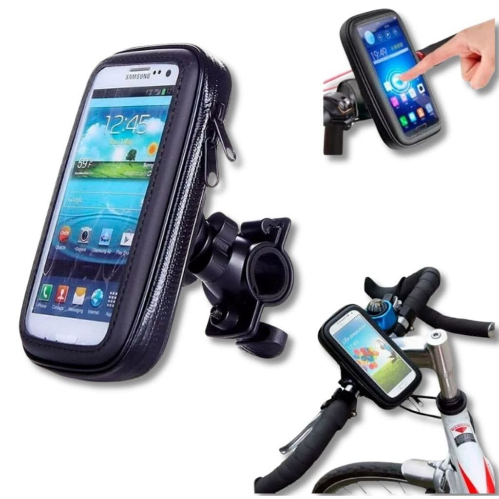 Suporte de Celular à Prova d'Água para Moto e Bicicleta Até 5.5 Gps Motoboy ciclismo