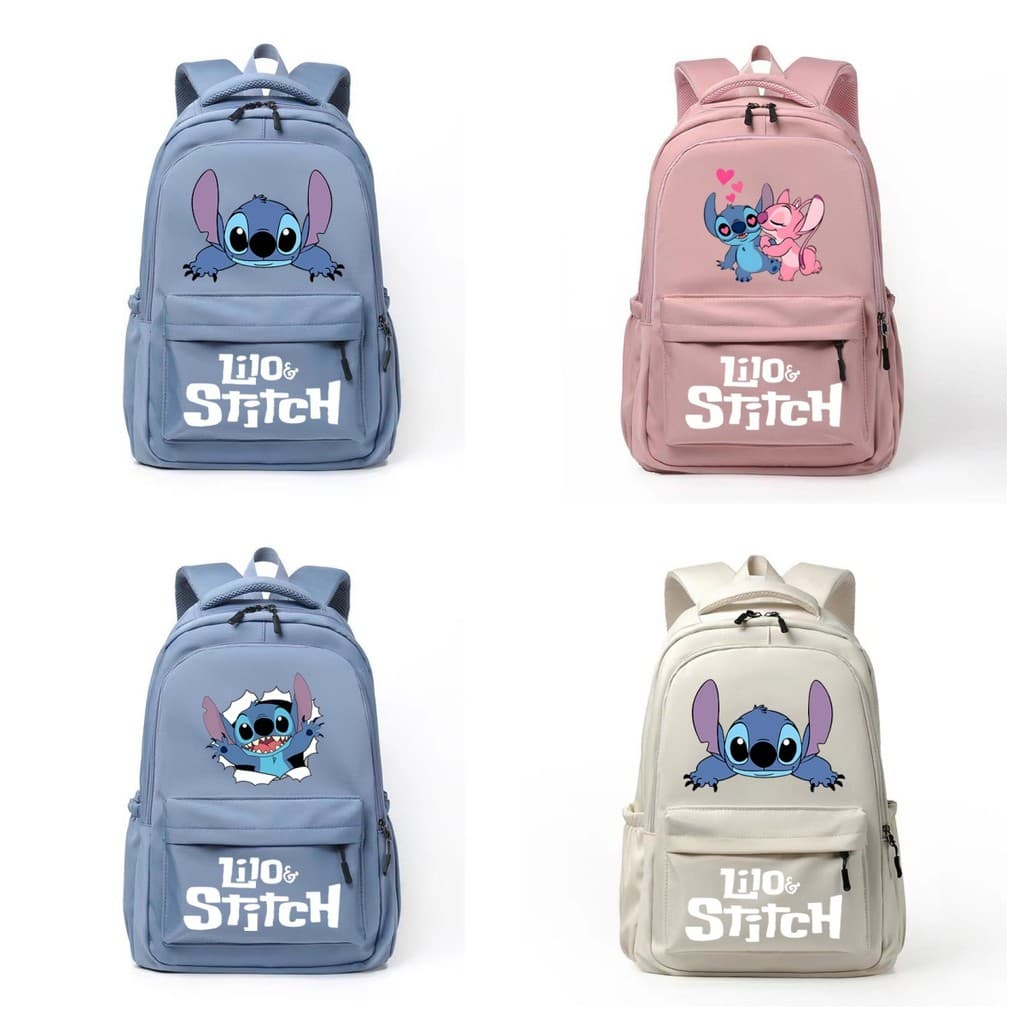 Stitch Mochila Para Mulheres Homens Grande Capacidade Estudantes Moda Personalidade Respirável Feminino Sacos Multiuso