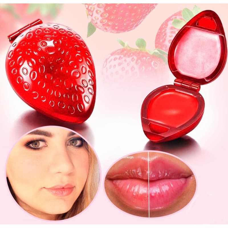 2 BATOM BRILHO LABIAL MORANGO / batom morango infantil / batom  -pronto entregar