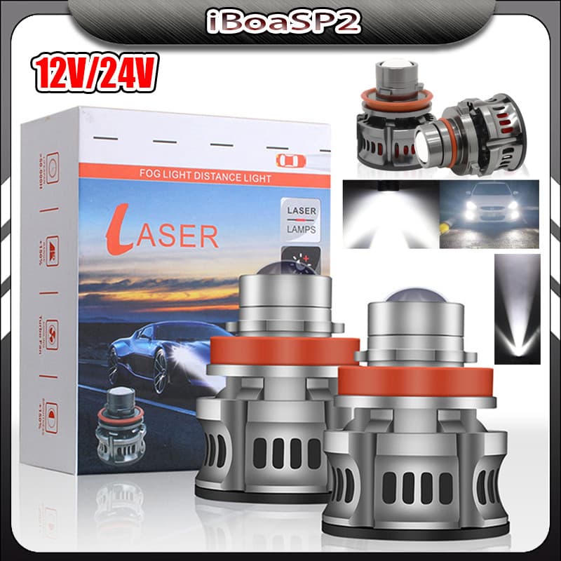 2pçs Lâmpada LED De Projetor De Luz Com Farol De Neblina Para Carro H7 H8 9005/HB3 9006/HB4 9012/HIR2 300W 6000K