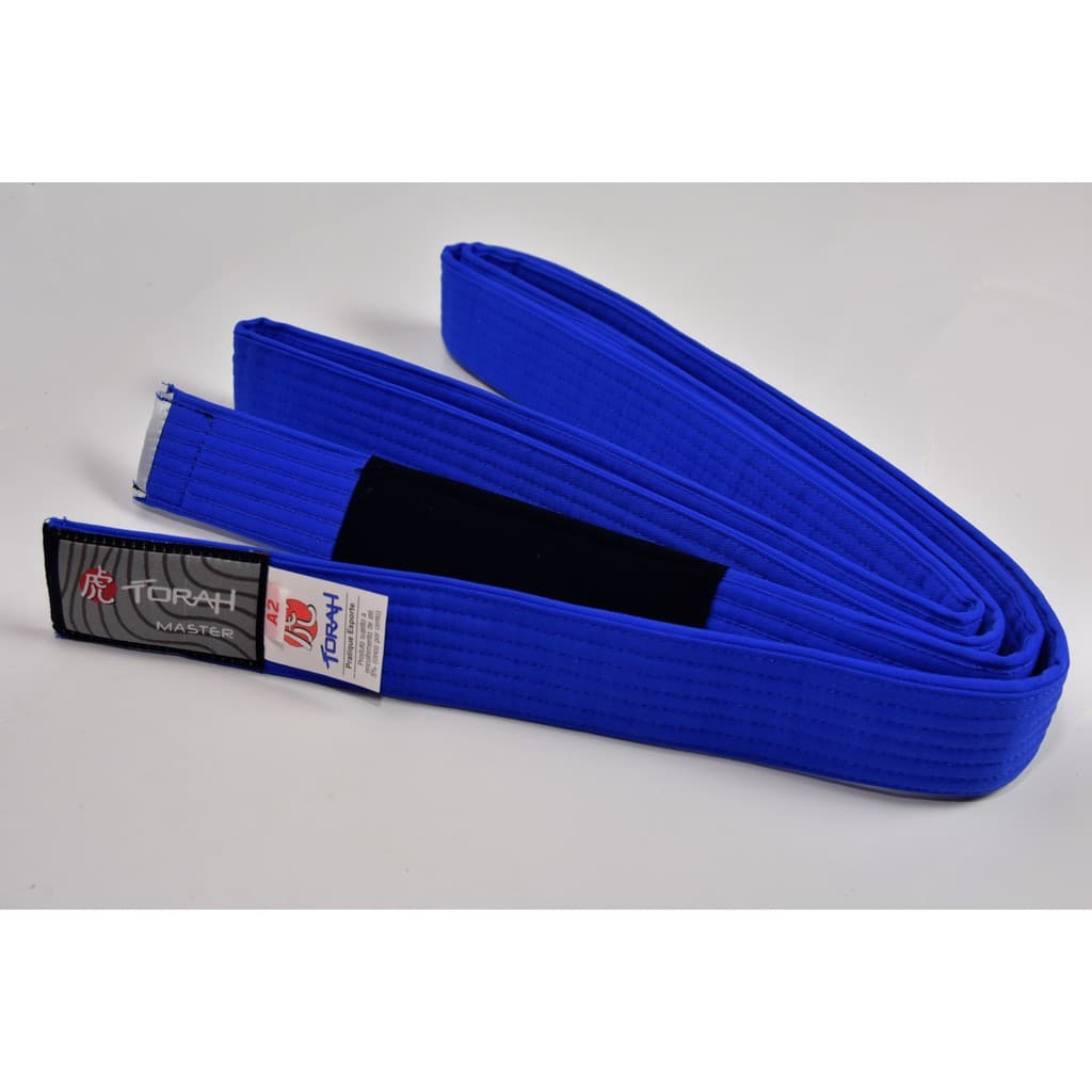 Faixa De Jiu Jitsu Azul Royal Ponta Preta Torah Master