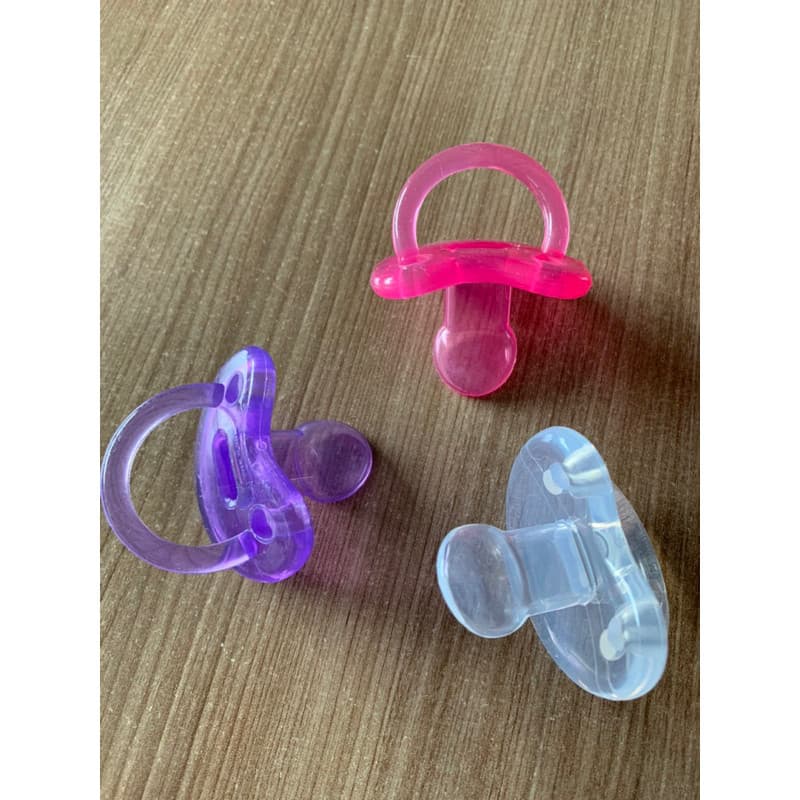 Kit Com 3 Chupetas de Silicone Pepeta Orto Fase 2 macio