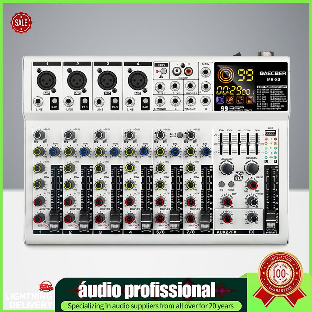 Propesyonal na Audio Mixer Profissional Amplificador Bluetooth De Porta USB